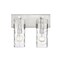 Z-Lite Fontaine 2 Light Vanity, Brushed Nickel & Clear 3035-2V-BN - alternate 5